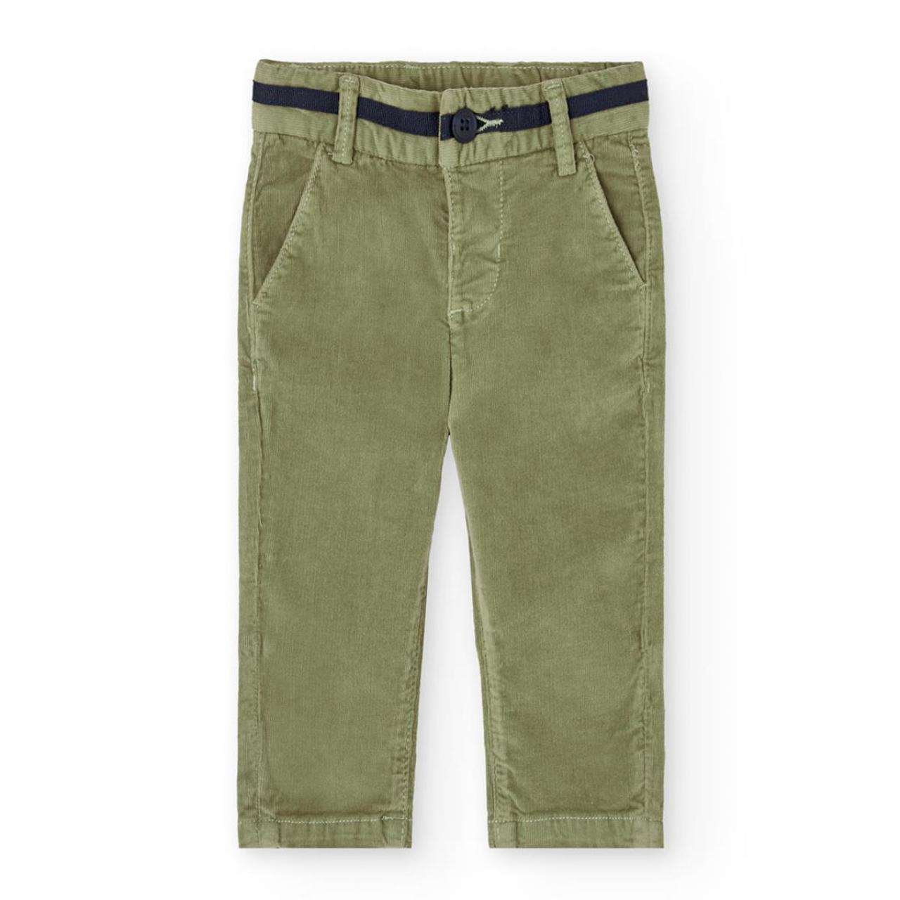 Παντελόνι κοτλέ chino αγόρι Boboli-712336-4739-Green