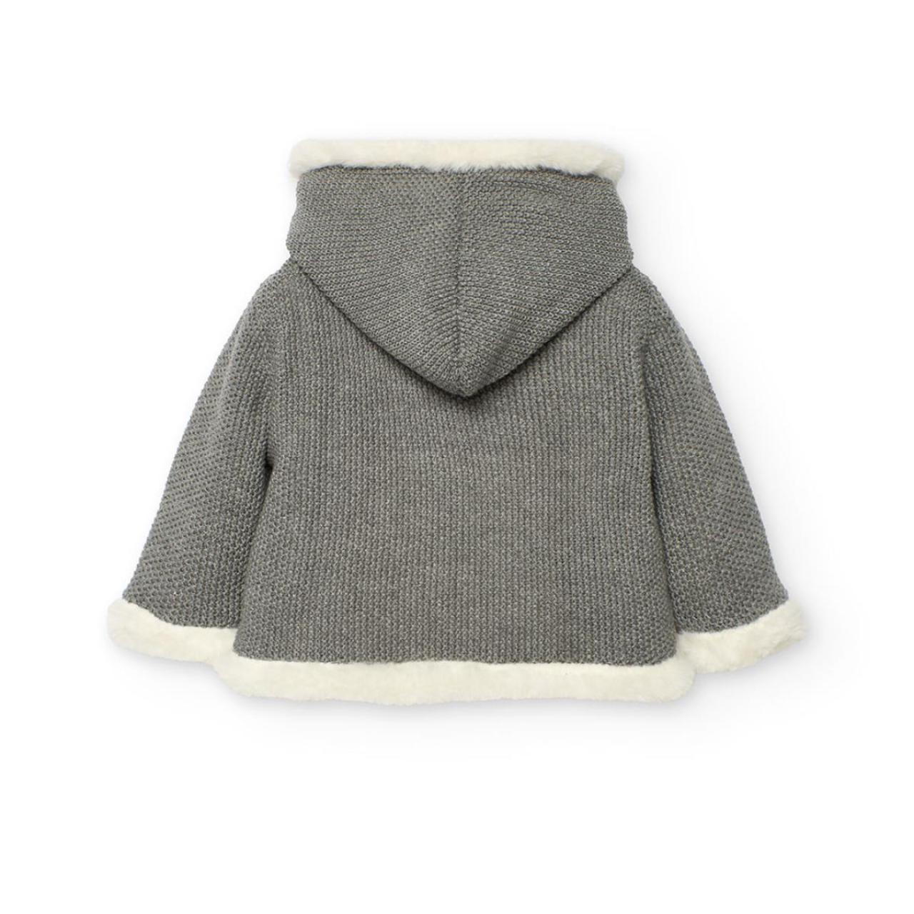 Ζακέτα μπεμπέ διπλής όψης unisex Boboli-752116-8125-Grey φωτογραφία