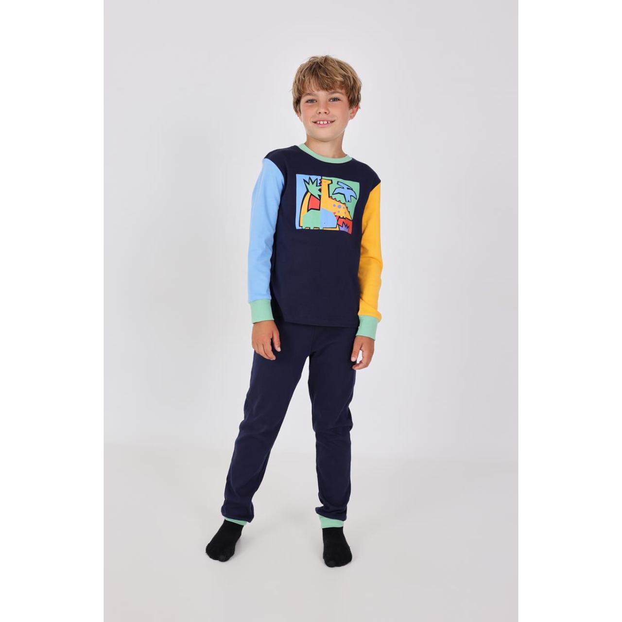 Πιτζάμα interlock αγόρι Boboli-932015-2622-Navy φωτογραφία