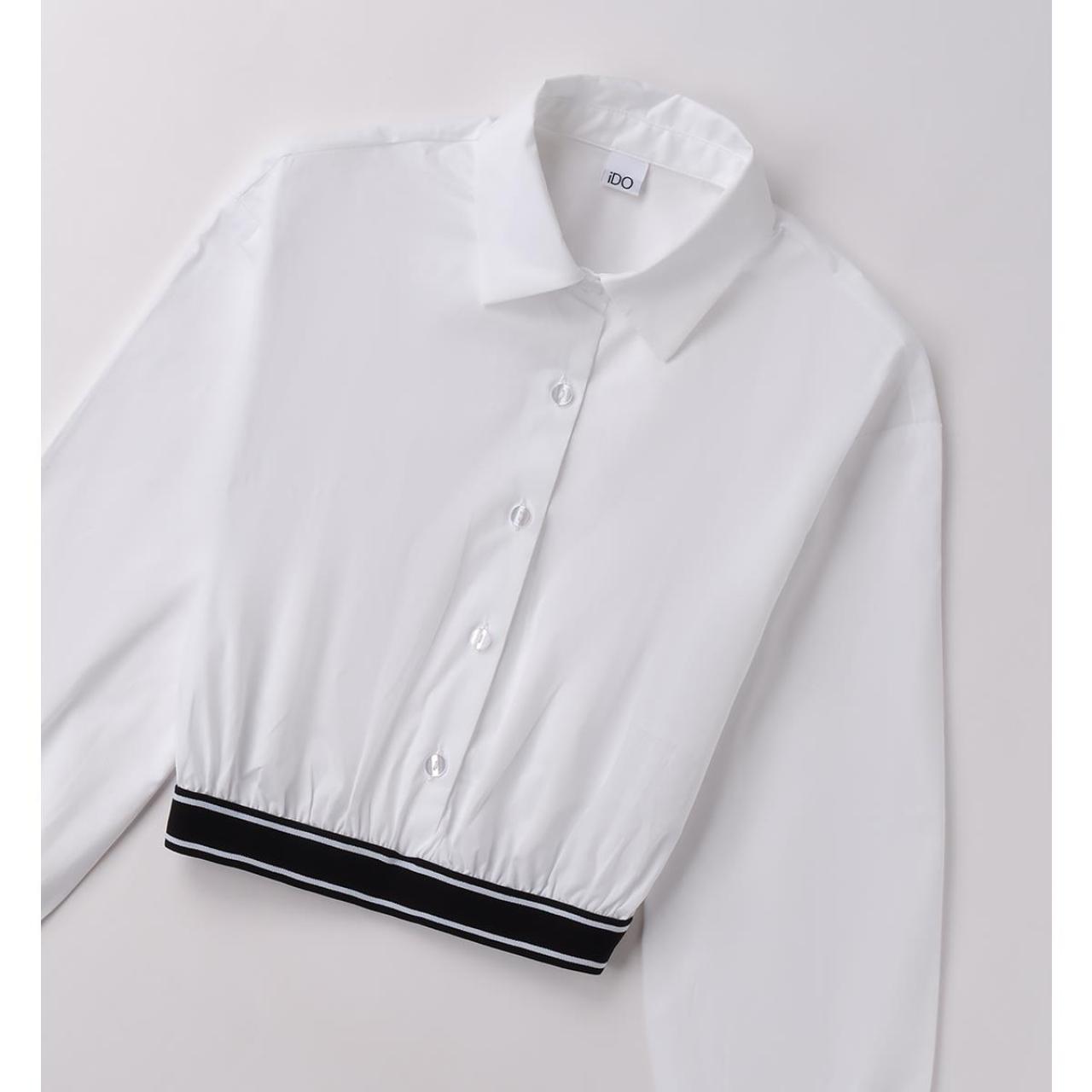 Πουκάμισο υφασμάτινο κορίτσι I DO-4.F493-0113-White