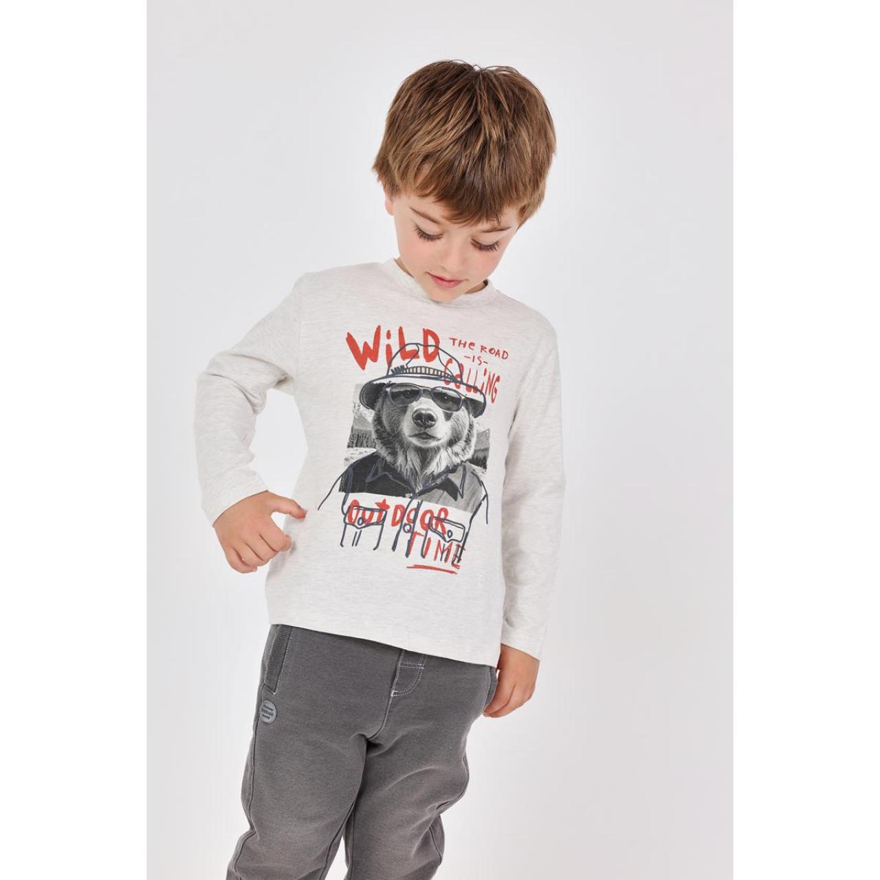Μπλούζα μακό αγόρι Boboli-312017-7359-Grey φωτογραφία