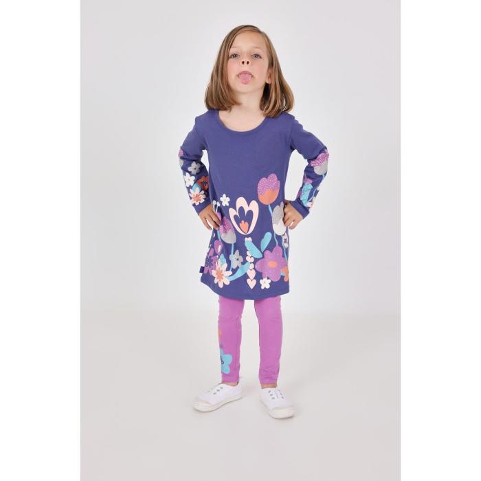 Σετ μακό φόρεμα κορίτσι Boboli-222107-6124-Purple