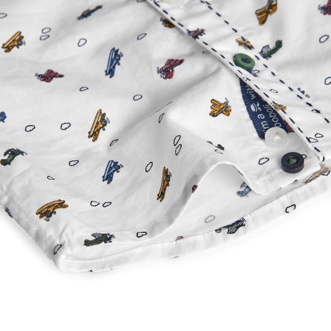 Πουκάμισο υφασμάτινο αγόρι Boboli-712325-9681-White φωτογραφία