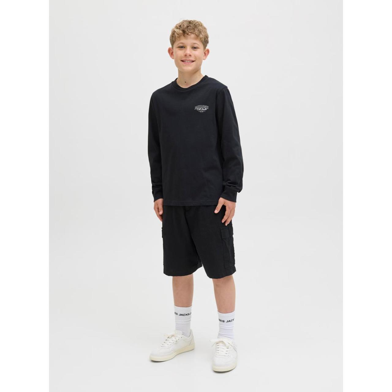 Μπλούζα μακό αγόρι JACK & JONES-12279650-Black