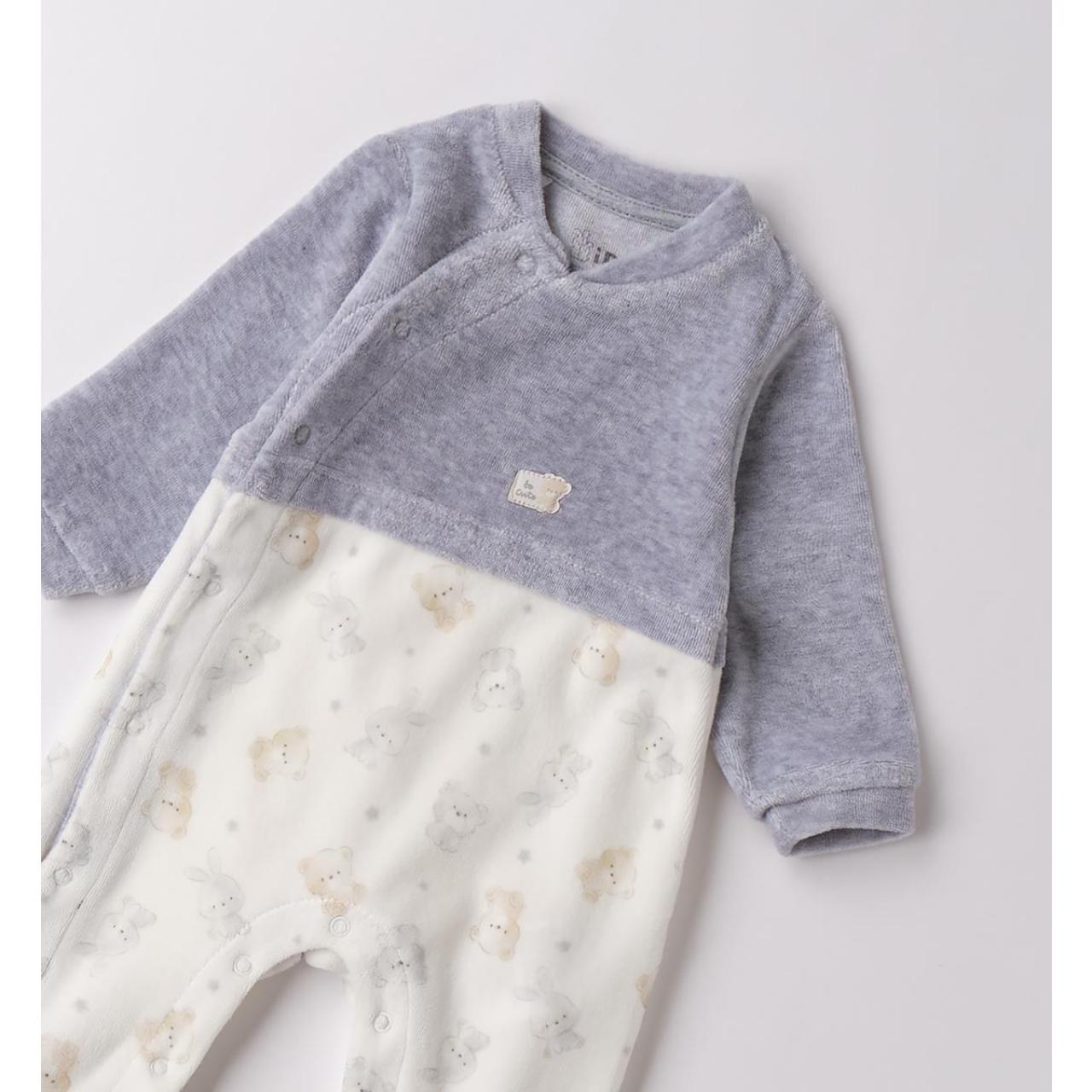 Φορμάκι μπεμπέ βελουτέ unisex I DO-4.F159-8992-Grey