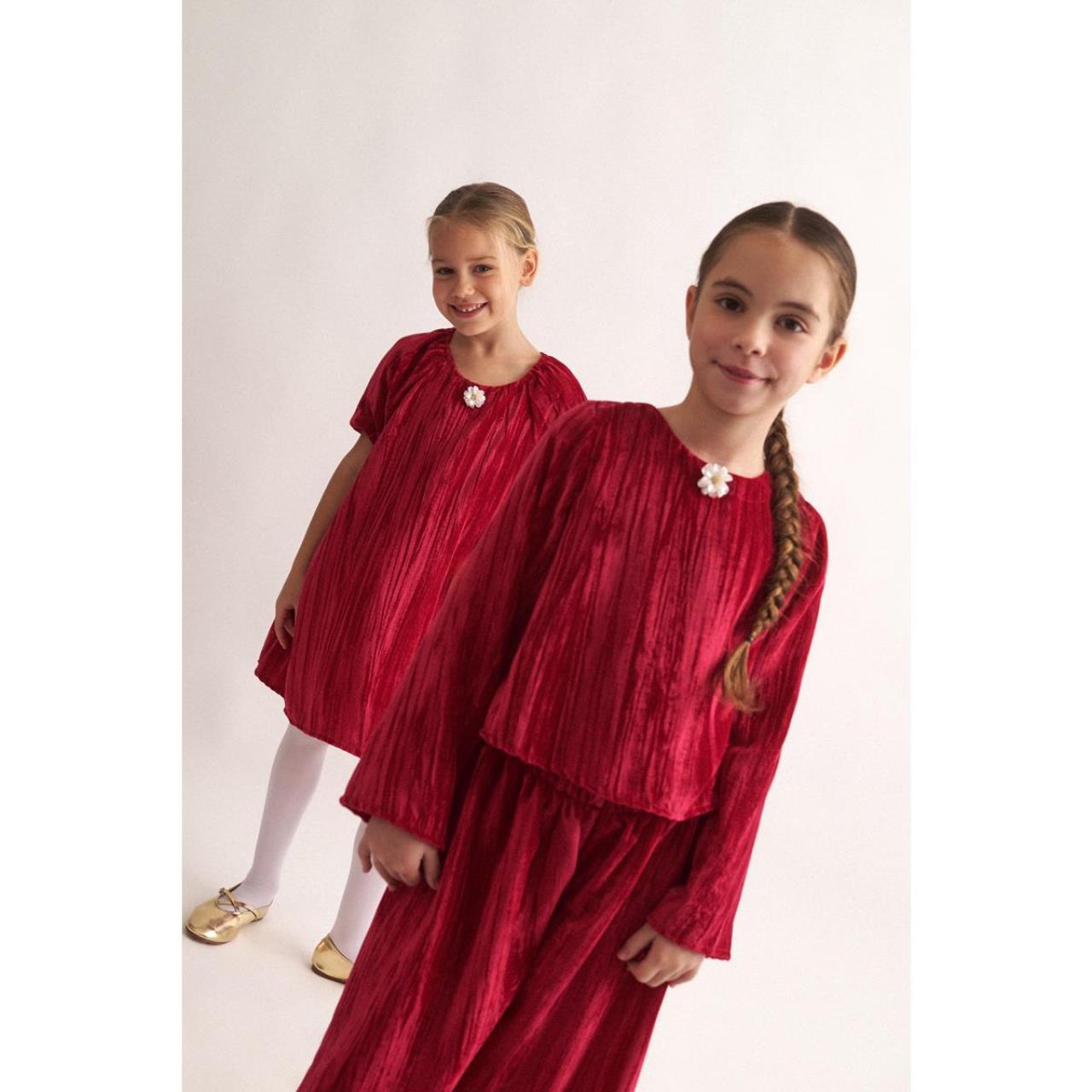 Σετ βελουτέ κορίτσι two in a castle-T6657-Fuchsia φωτογραφία