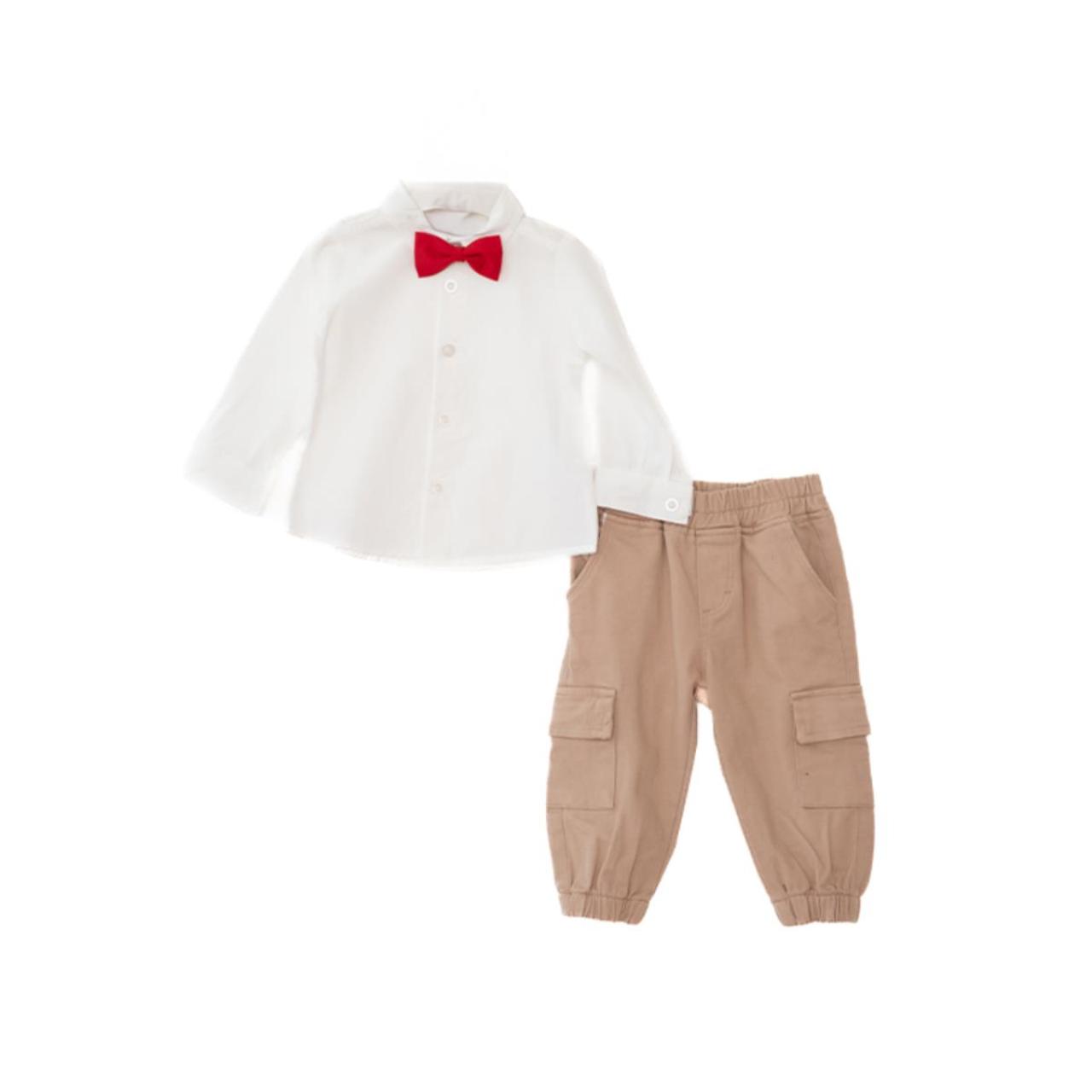 Σετ μπεμπέ 3 τεμ.αγόρι Restart-25/10538-Beige φωτογραφία