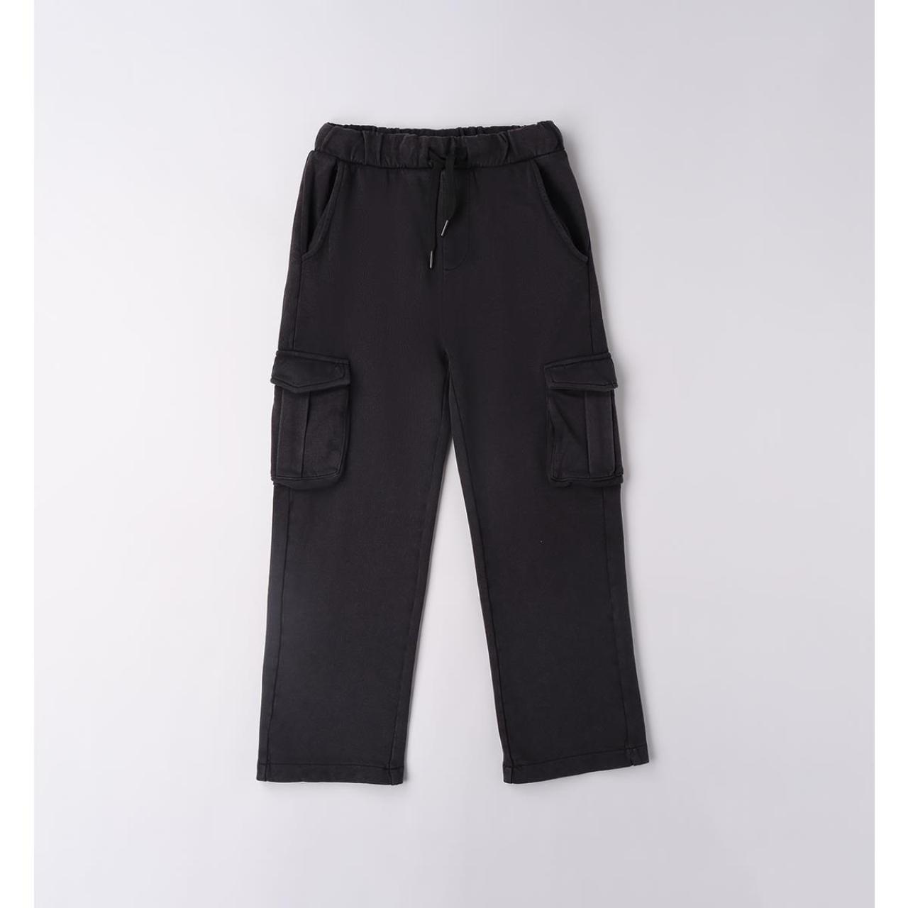 Παντελόνι φούτερ cargo αγόρι I DO-4.F457-0658-Black