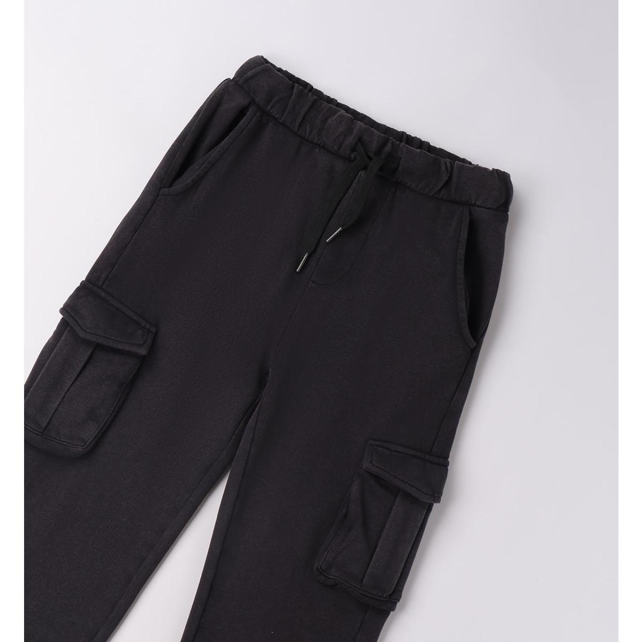Παντελόνι φούτερ cargo αγόρι I DO-4.F457-0658-Black φωτογραφία