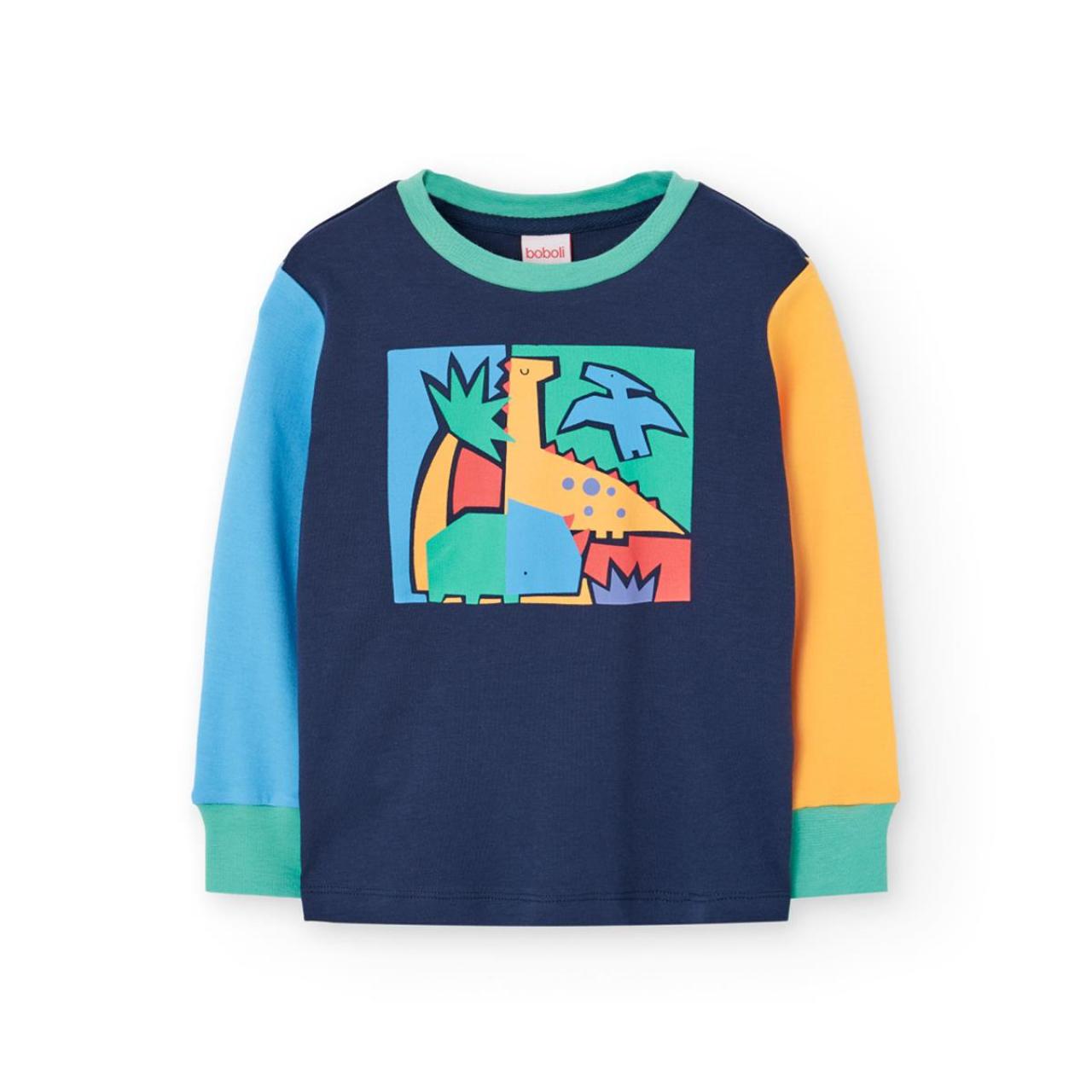 Πιτζάμα interlock αγόρι Boboli-932015-2622-Navy φωτογραφία