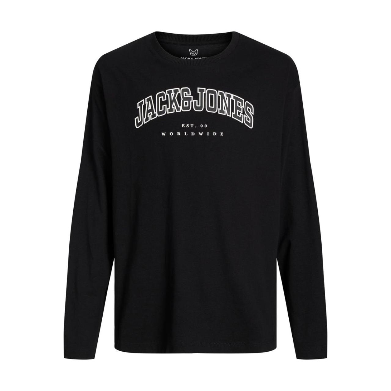 Μπλούζα μακό αγόρι JACK & JONES-12258928-Black φωτογραφία
