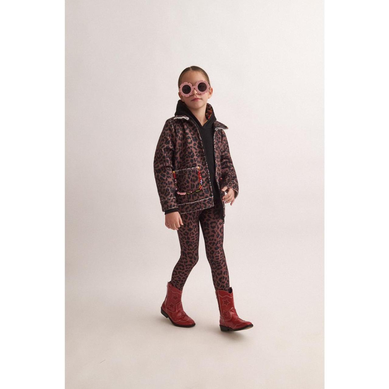 Παλτό κορίτσι two in a castle-T6625-Brown