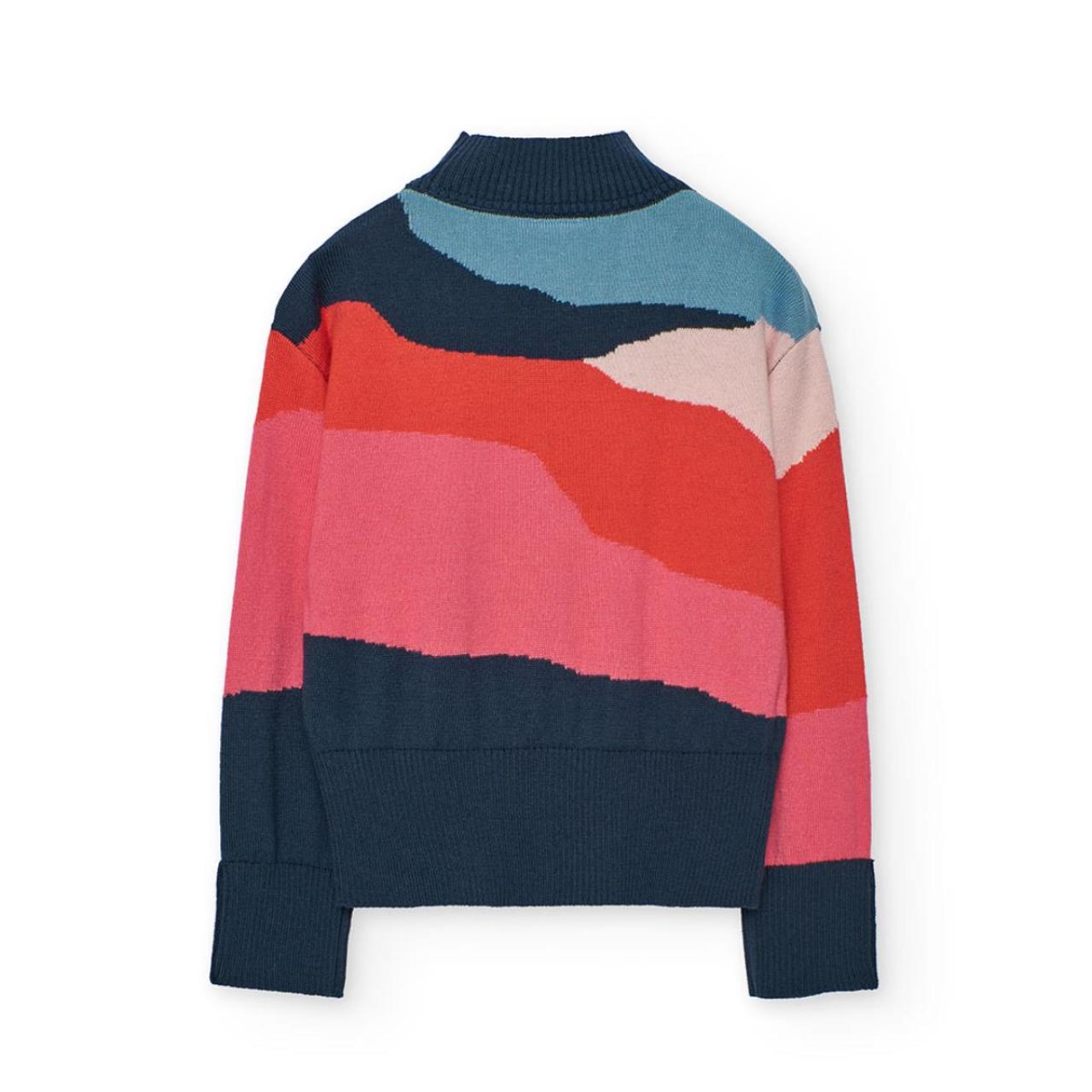 Μπλούζα πλεκτή κορίτσι Boboli-432166-2625-Multicolor φωτογραφία