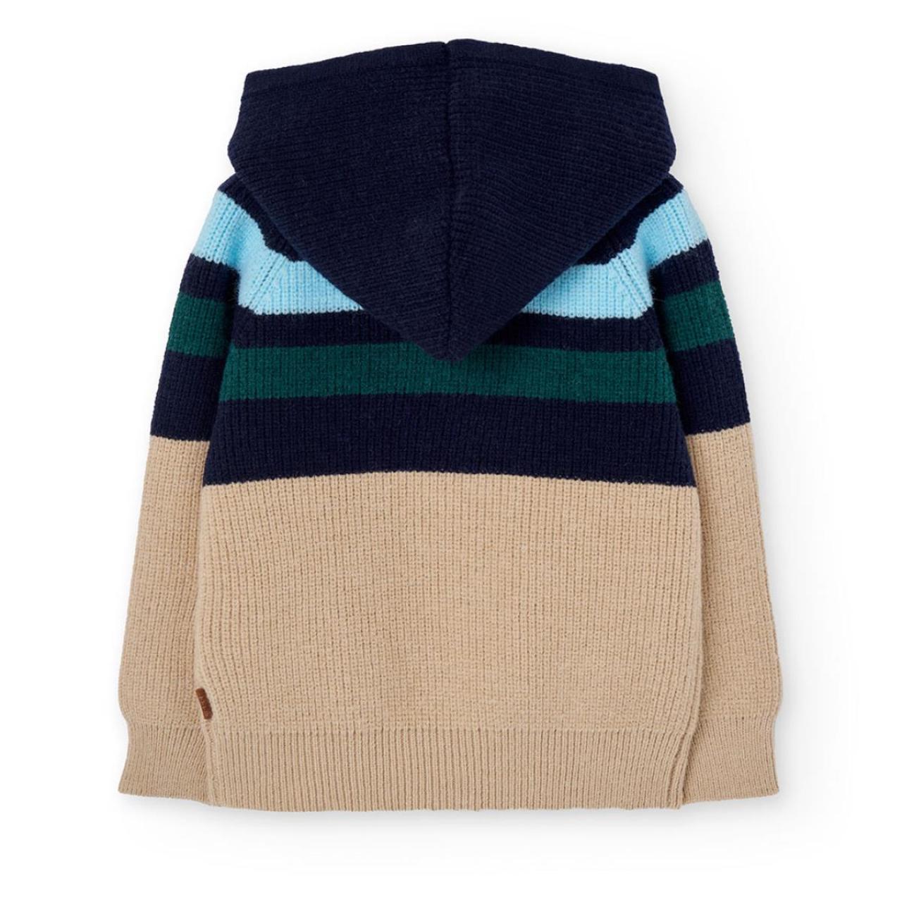 Ζακέτα πλεκτή αγόρι Boboli-502119-2440-Navy φωτογραφία