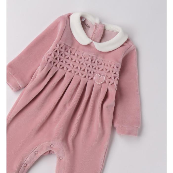 Φορμάκι μπεμπέ βελουτέ κορίτσι I DO-4.F187-2783-Pink