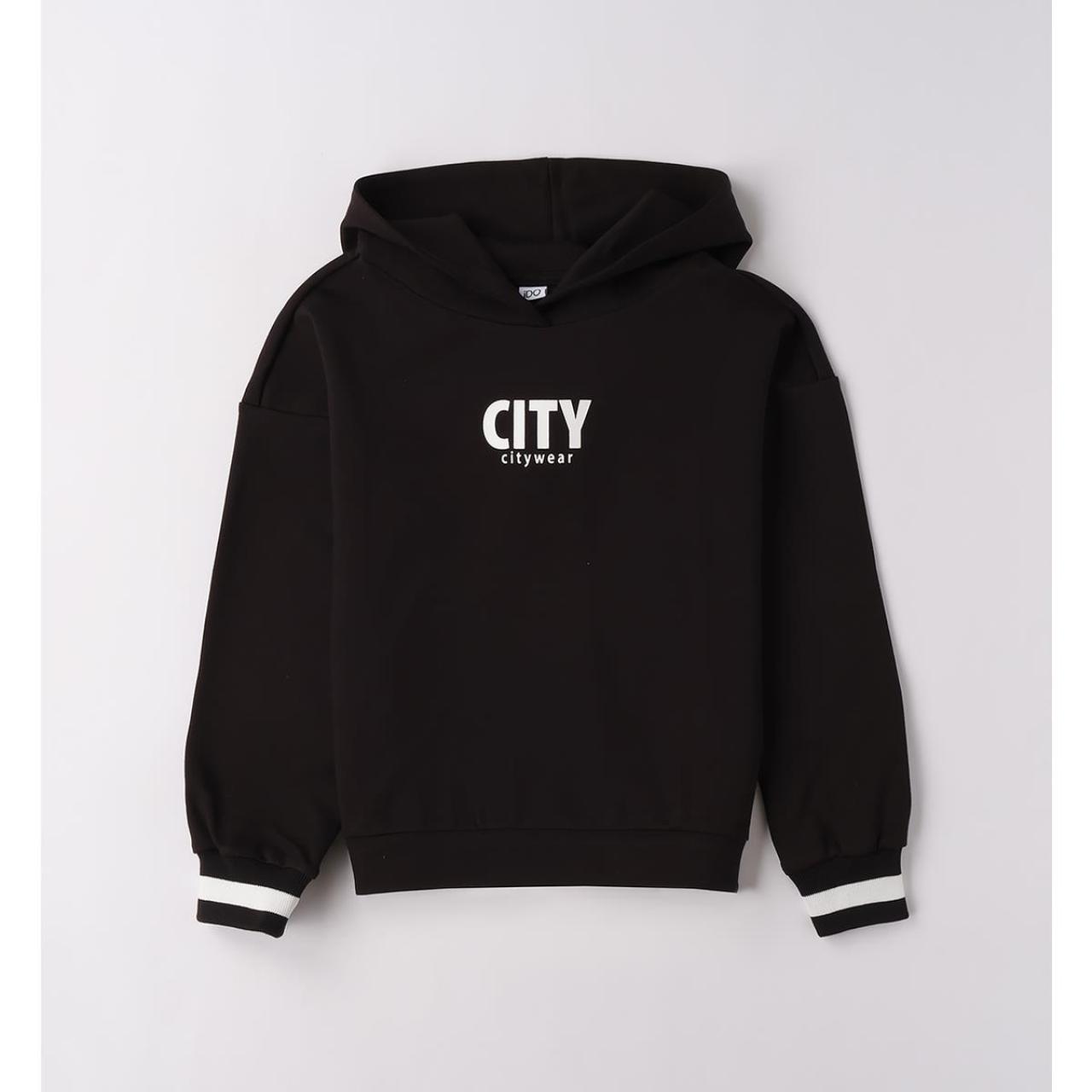 Μπλούζα φούτερ κορίτσι I DO-4.F509-0658-Black