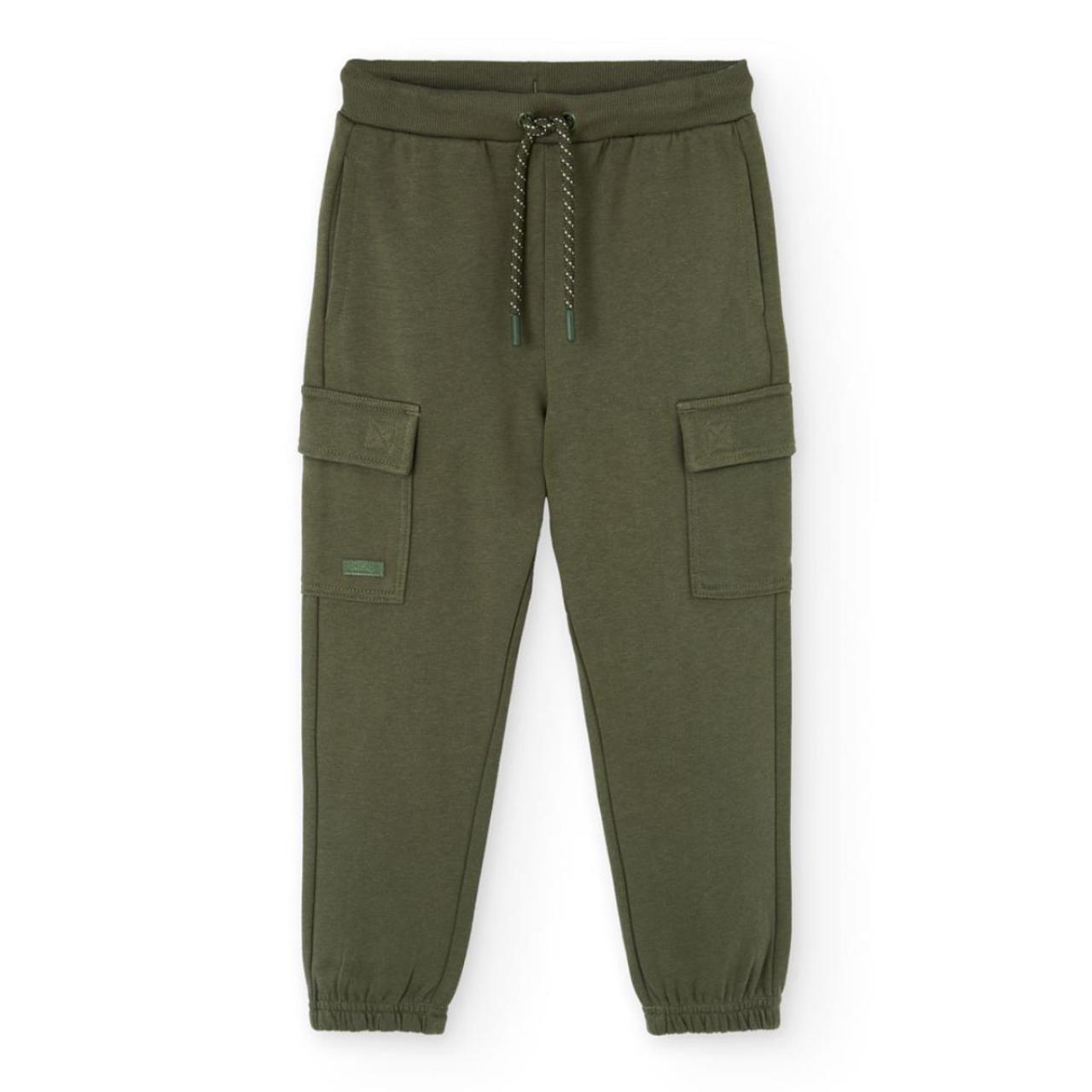 BOBOLI Παντελόνι φούτερ cargo αγόρι Boboli-502085-4734-Green