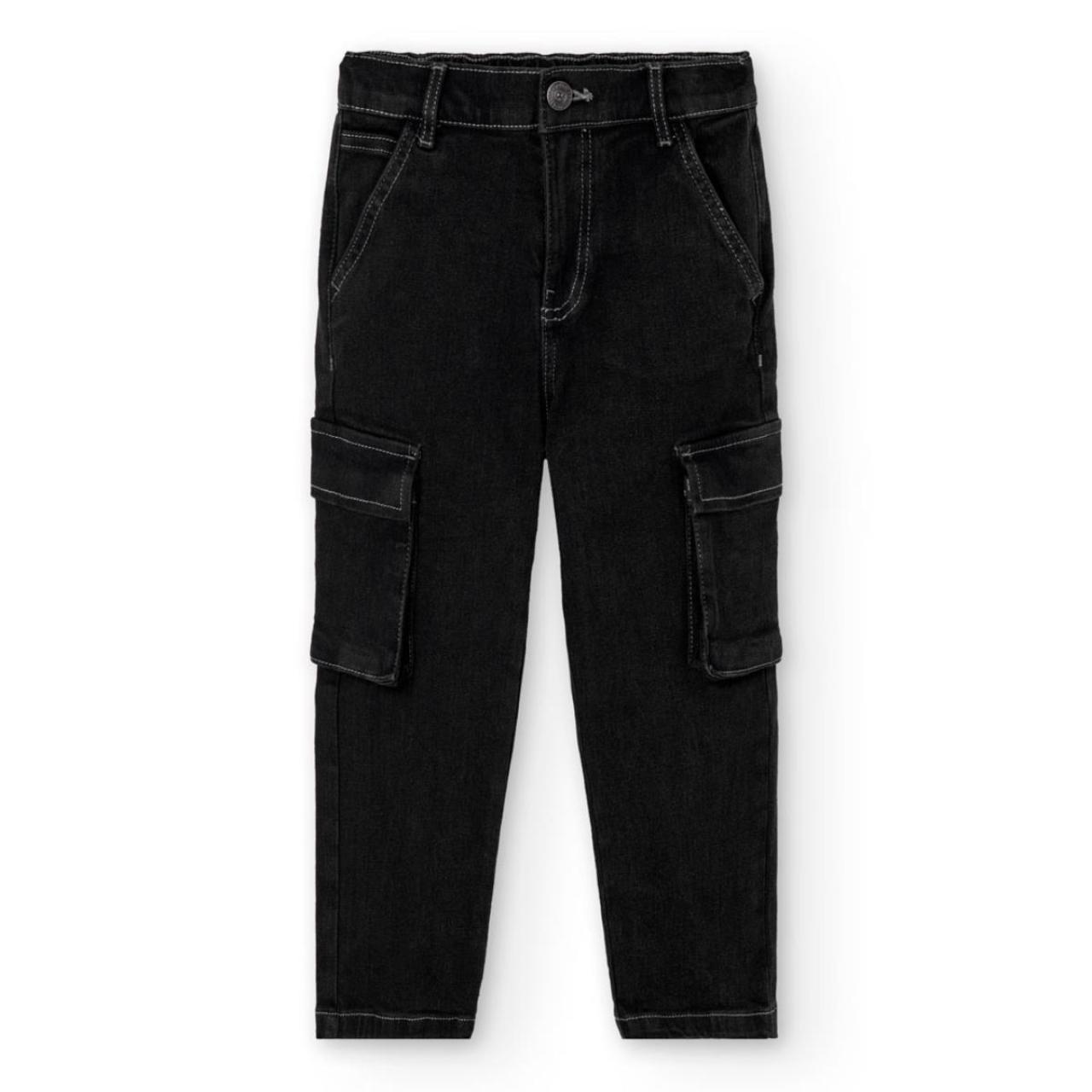 BOBOLI Παντελόνι τζιν cargo αγόρι Boboli-522021-BLACK