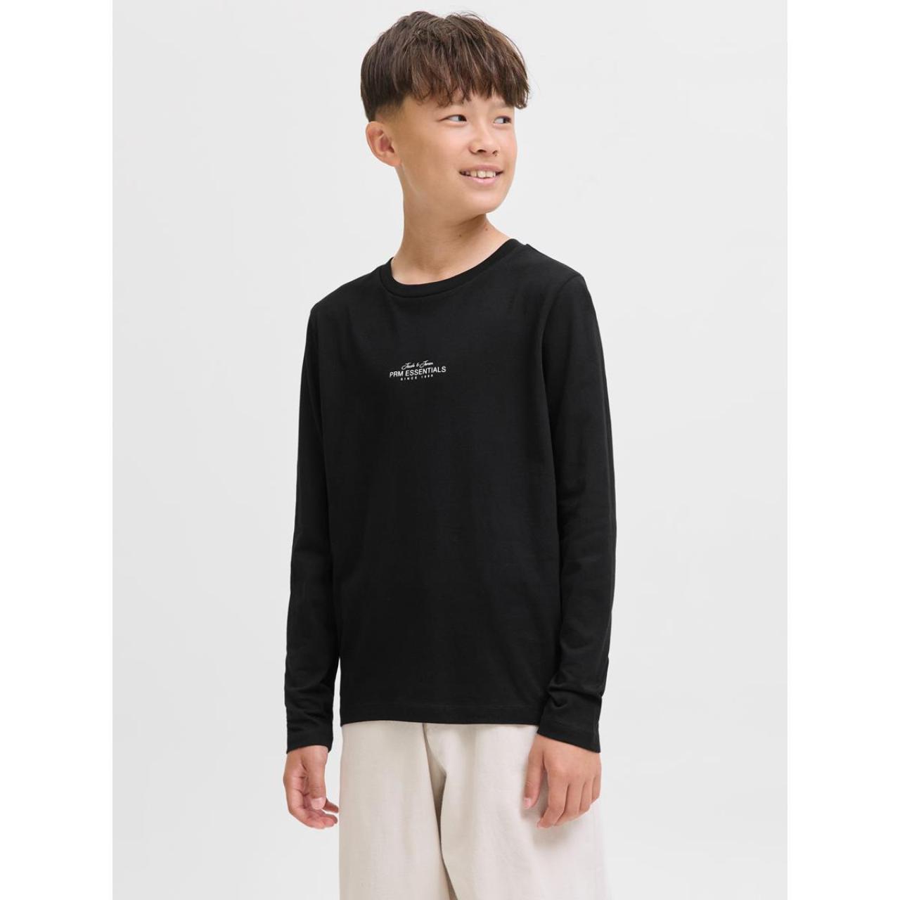 Μπλούζα μακό αγόρι JACK & JONES-12288454-Black