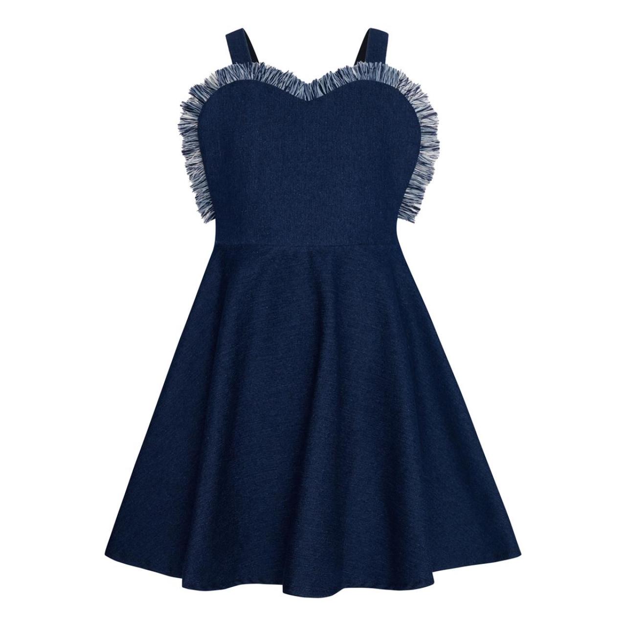 Φόρεμα τζιν κορίτσι two in a castle-T6520-Blue Denim