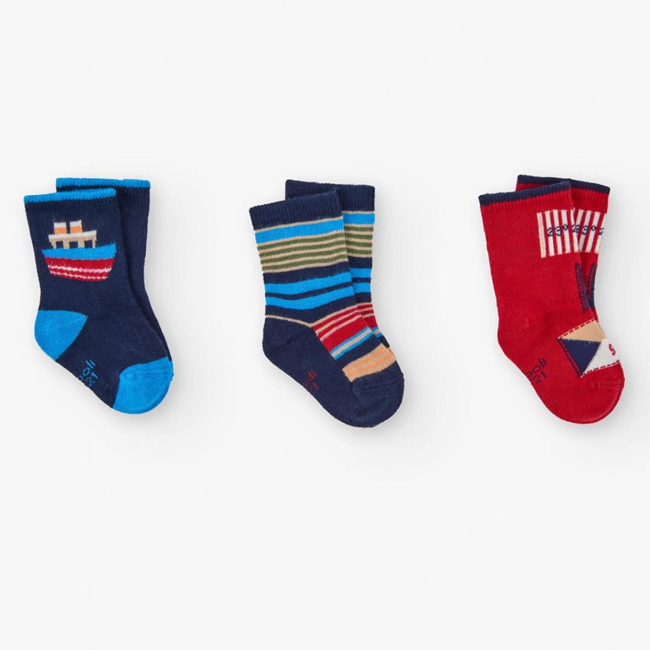 Κάλτσες 3 τεμ. αγόρι Boboli-392059-2440-Multicolor