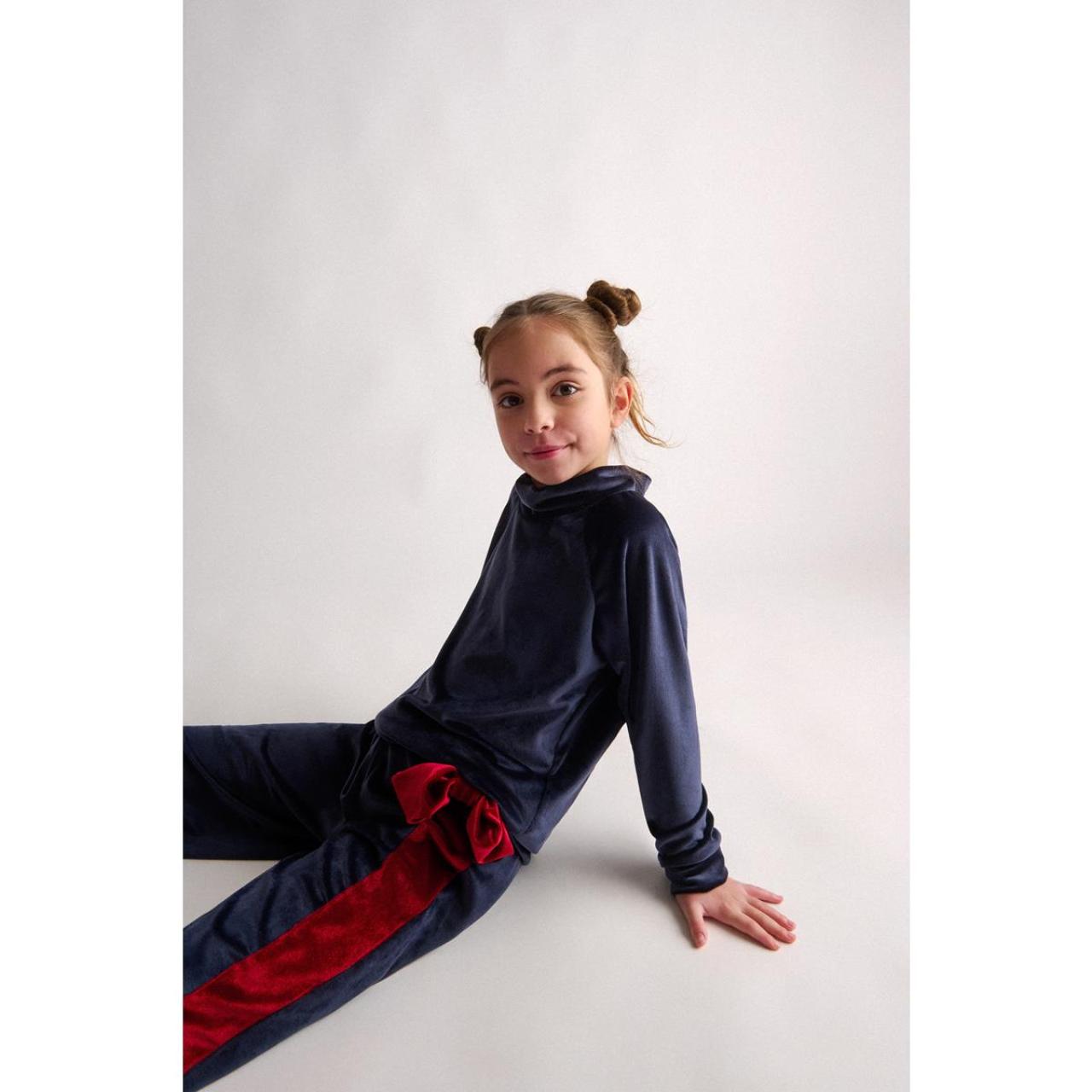 Σετ βελουτέ κορίτσι two in a castle-T6589-Navy φωτογραφία