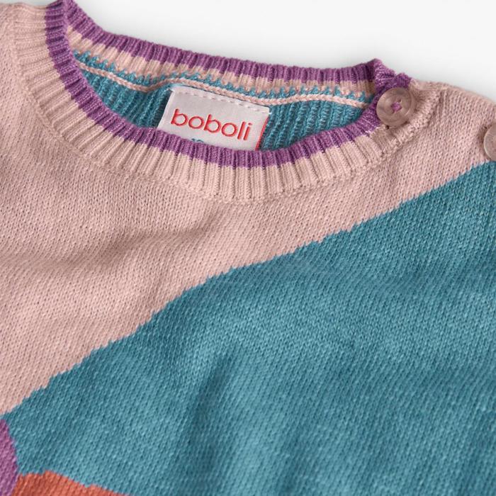 Μπλούζα πλεκτή κορίτσι Boboli-222039-3915-Multicolor