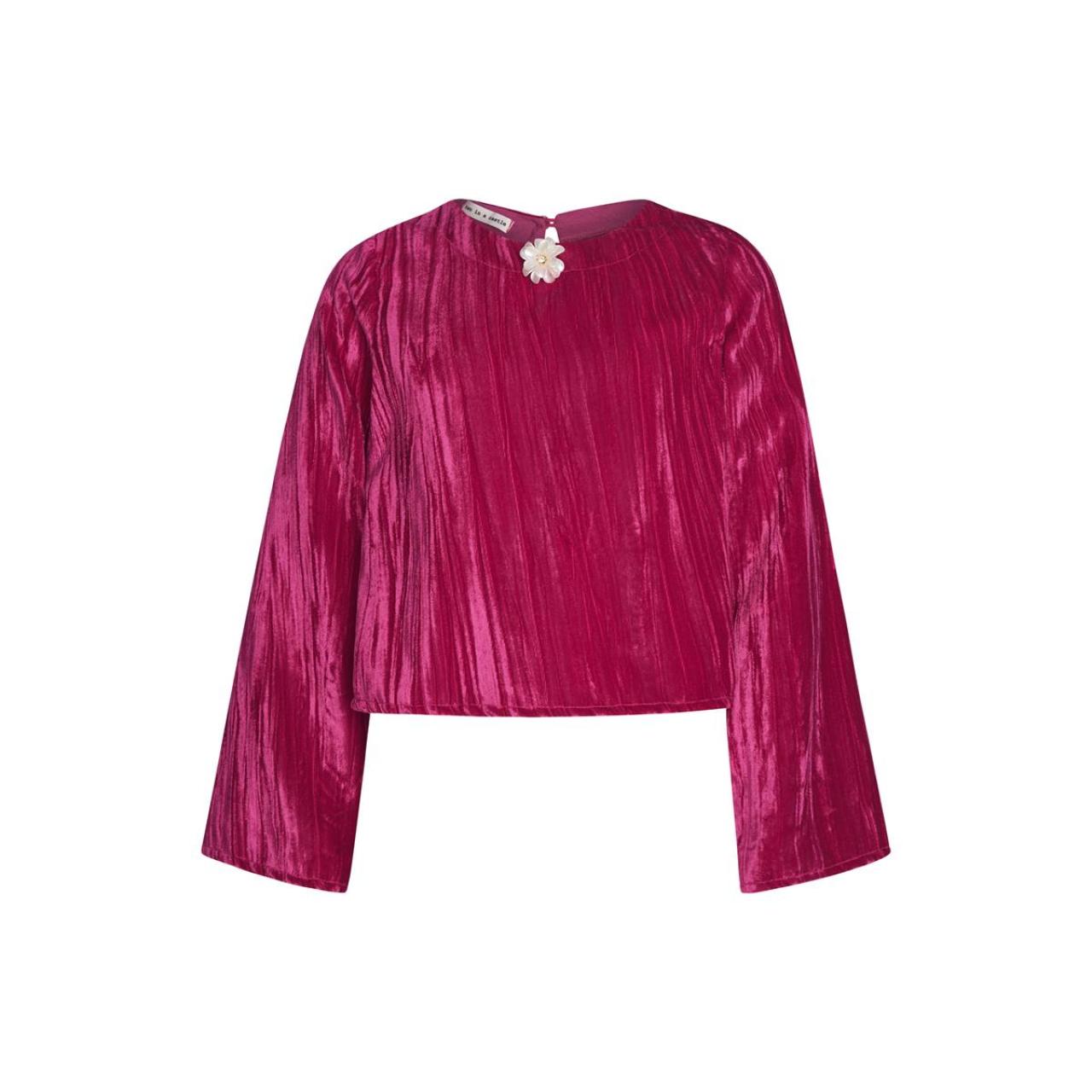 Σετ βελουτέ κορίτσι two in a castle-T6657-Fuchsia φωτογραφία