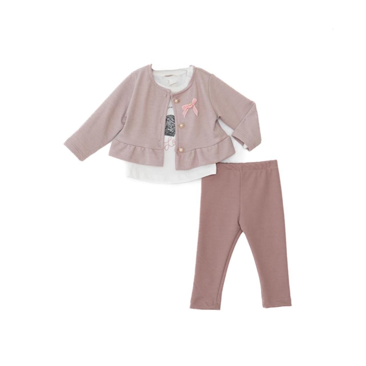 RESTART Σετ μπεμπέ 3 τεμ. κορίτσι Restart-25/10595-Pink