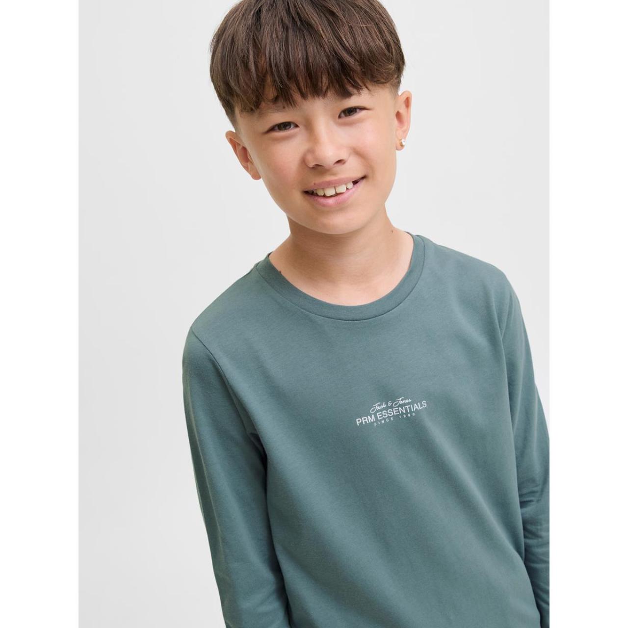 Μπλούζα μακό αγόρι JACK & JONES-12288454-Goblin Blue