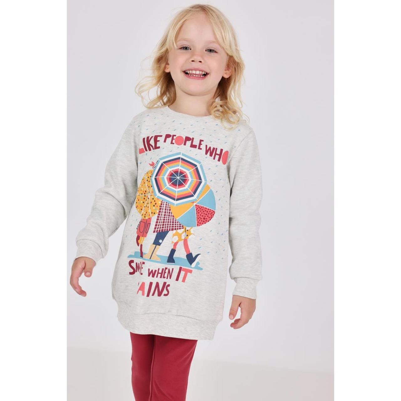 Σετ φόρμα φούτερ κορίτσι Boboli-242110-7359-Grey φωτογραφία