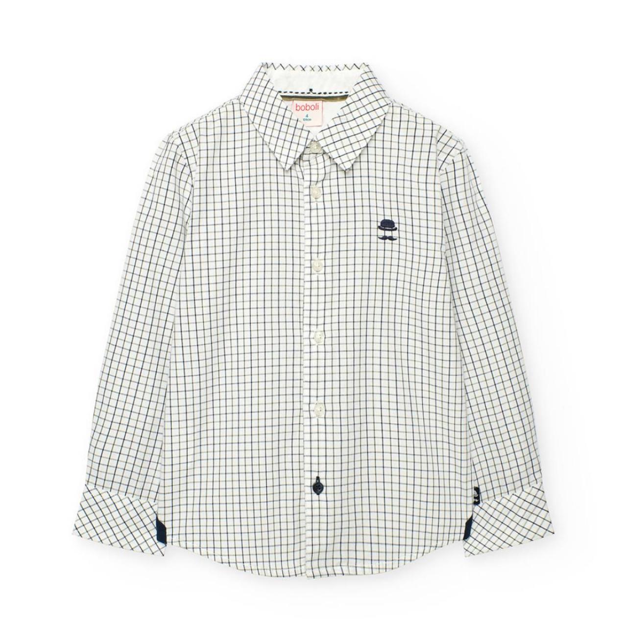 BOBOLI Πουκάμισο υφασμάτινο αγόρι Boboli-732147-9708-White