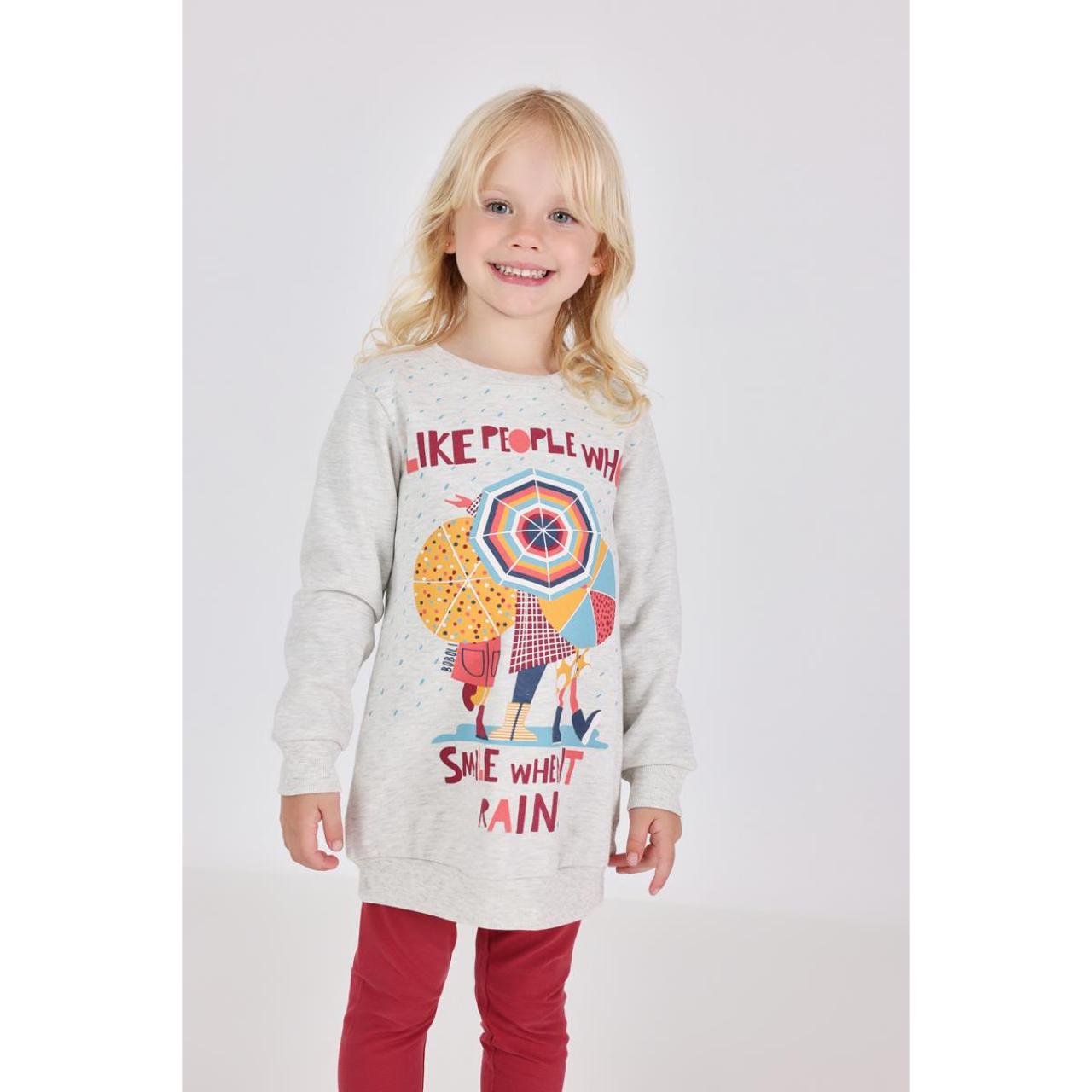 BOBOLI Σετ φόρμα φούτερ κορίτσι Boboli-242110-7359-Grey