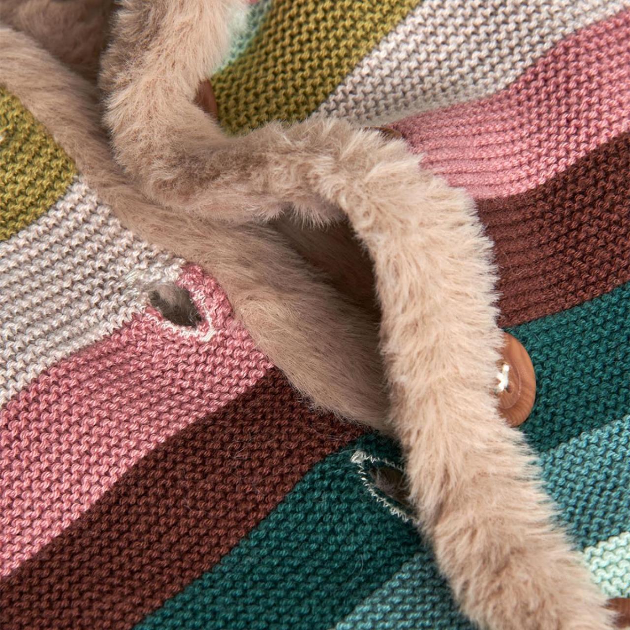 Ζακέτα μπεμπέ διπλής όψης unisex Boboli-142030-7441-Multicolor φωτογραφία