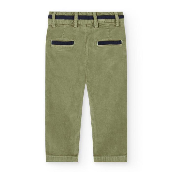 Παντελόνι κοτλέ chino αγόρι Boboli-712336-4739-Green
