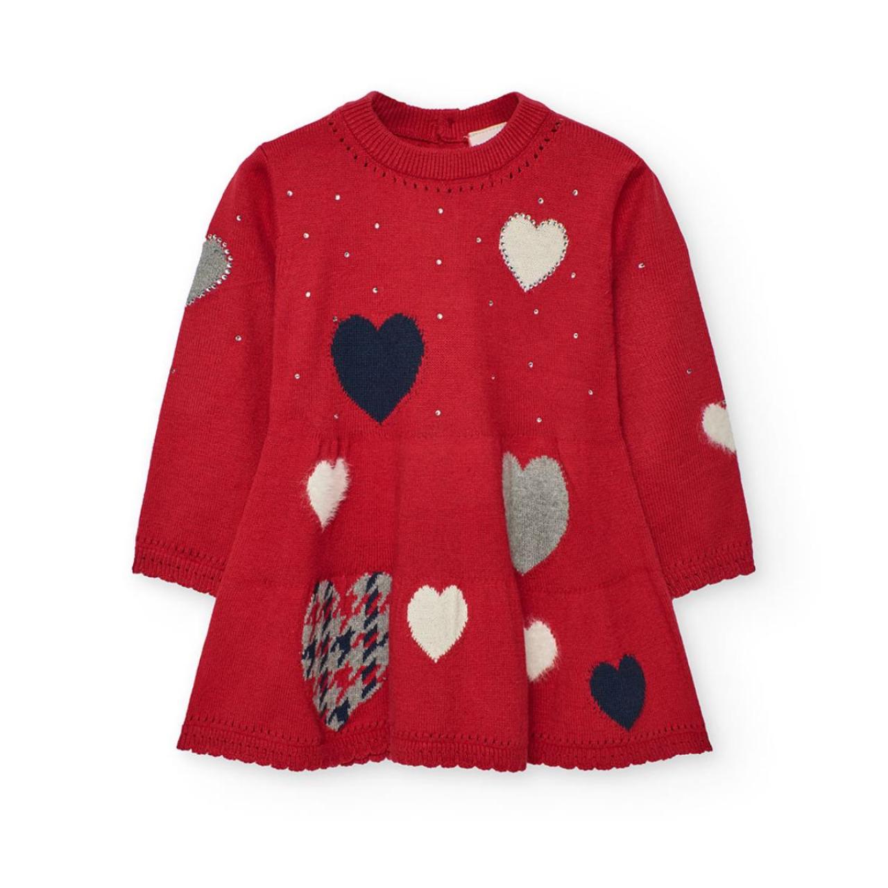 BOBOLI Φόρεμα πλεκτό κορίτσι Boboli-702256-3870-Red