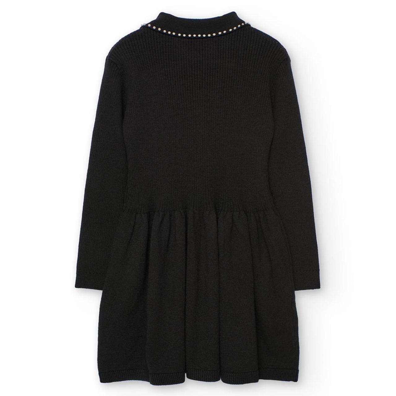 Φόρεμα πλεκτό κορίτσι Boboli-402051-890-Black φωτογραφία