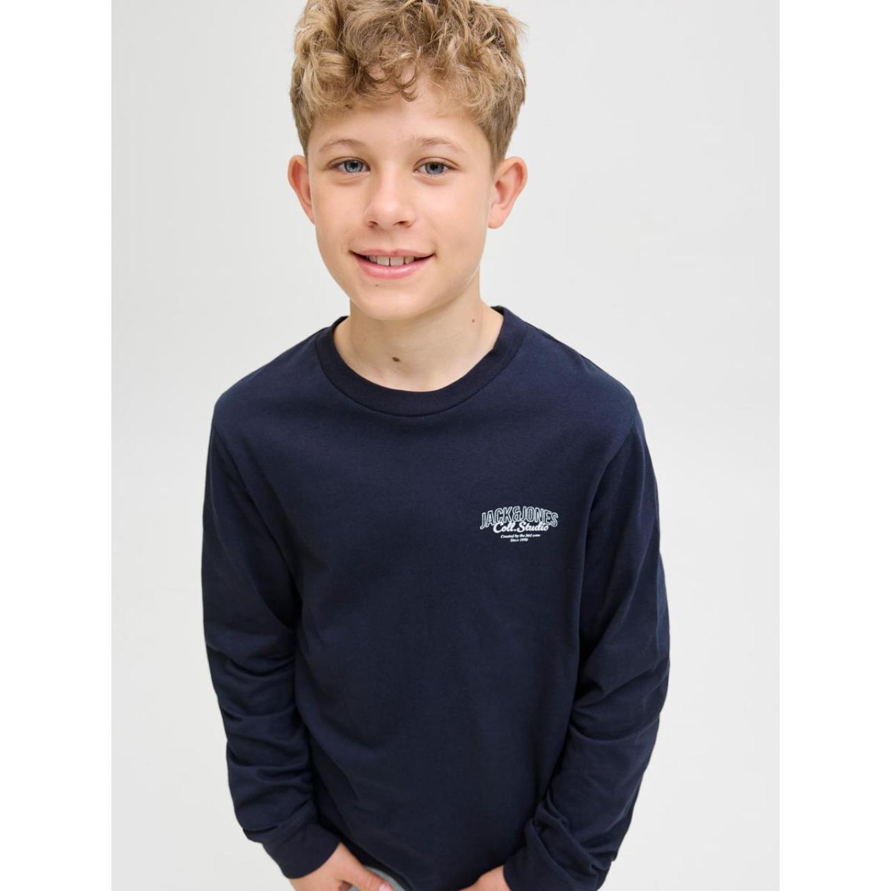 Μπλούζα μακό αγόρι JACK & JONES-12279650-Sky Captain