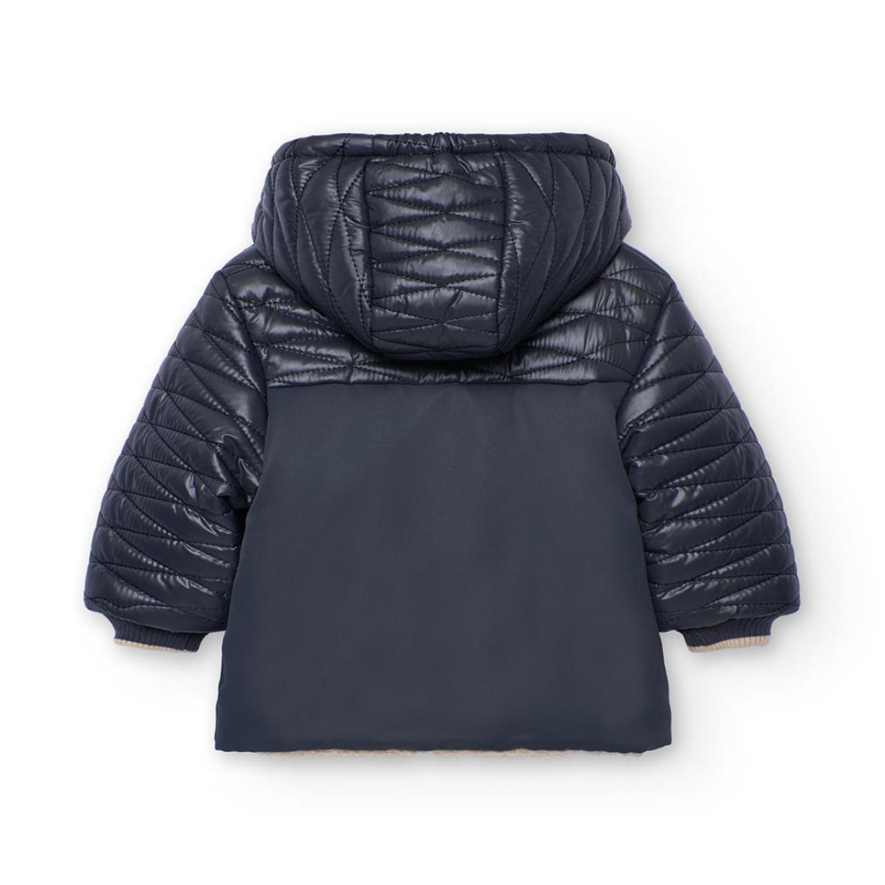 Μπουφάν διπλής όψης αγόρι Boboli-312174-8116-Beige φωτογραφία