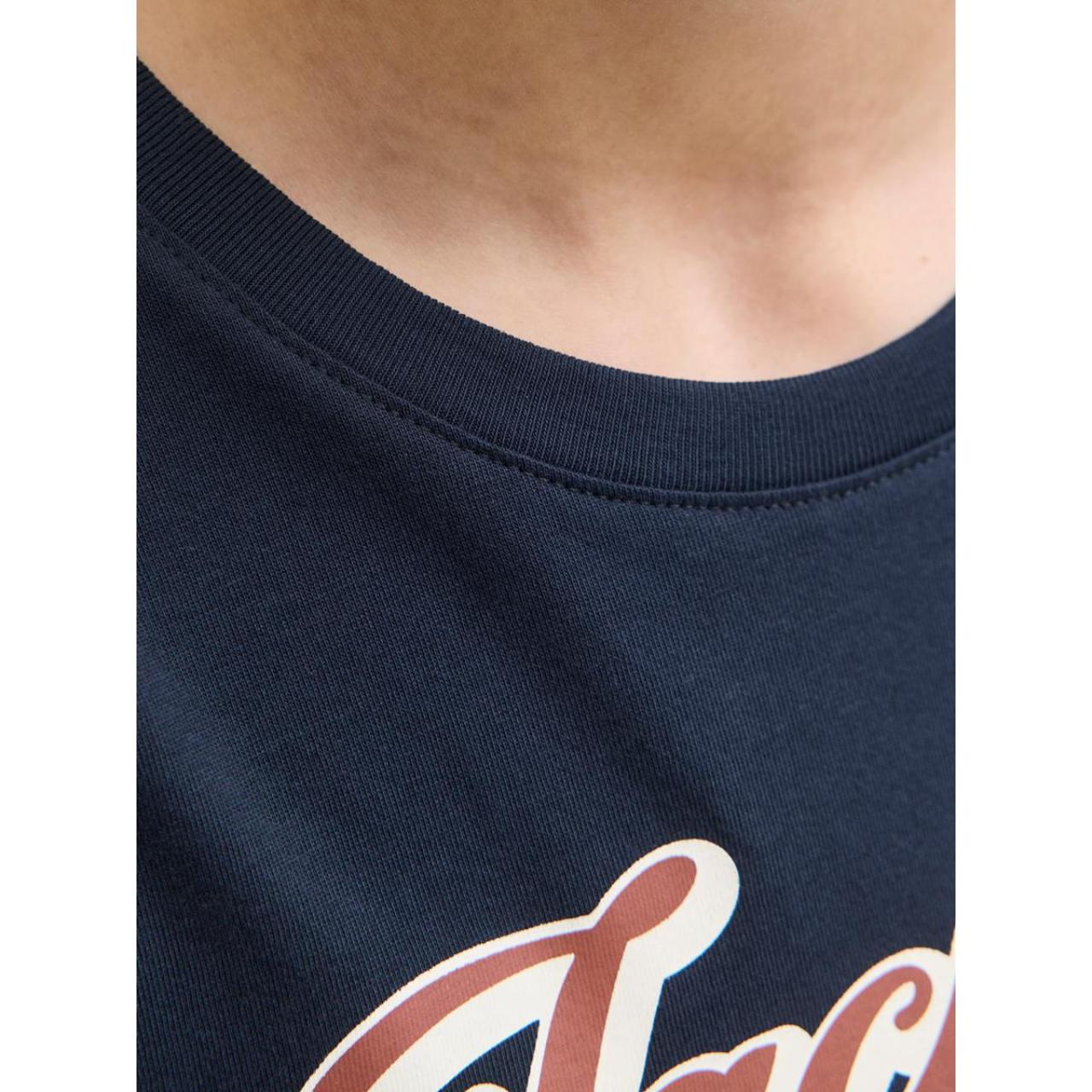 Μπλούζα μακό αγόρι JACK & JONES-12280078-Sky Captain