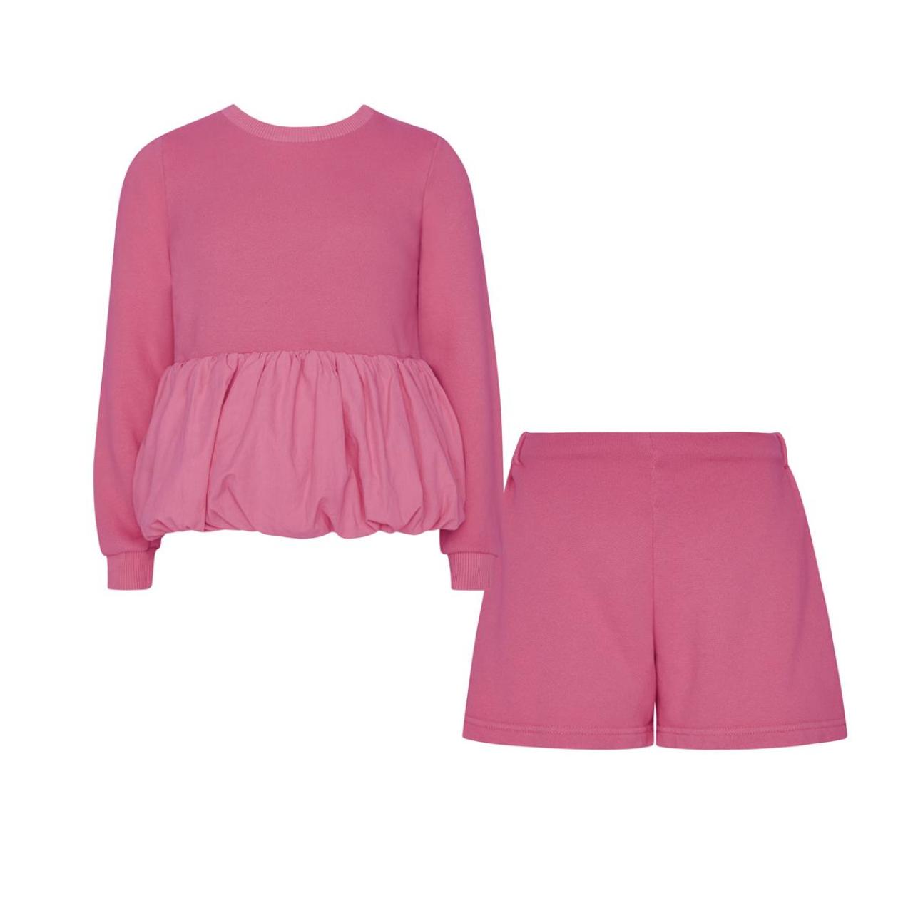 TWO IN A CASTLE Σετ φούτερ κορίτσι two in a castle-T6725-Pink