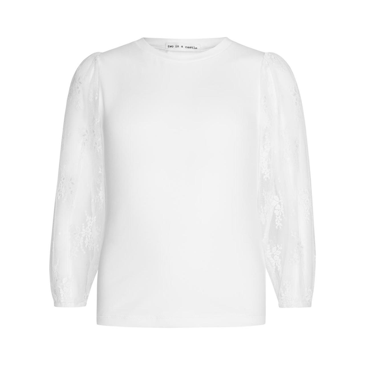 Μπλούζα μακό κορίτσι two in a castle-T6732-Off White