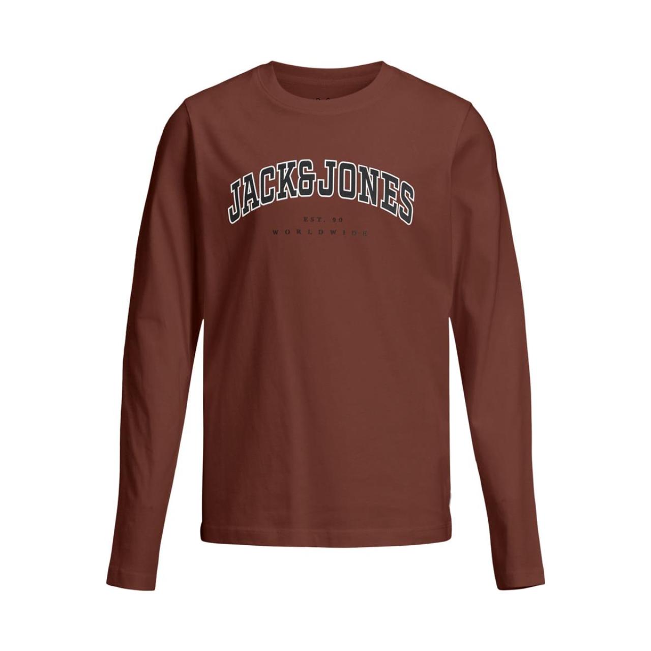 Μπλούζα μακό αγόρι JACK & JONES-12258928-Burnt Henna
