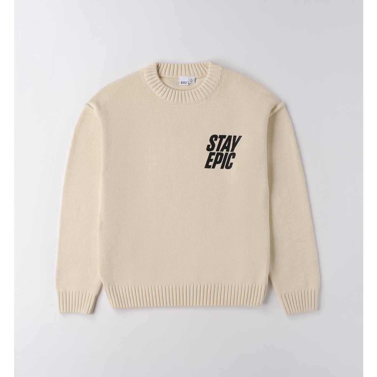 Μπλούζα πλεκτή αγόρι I DO-4.F395-0124-Ecru
