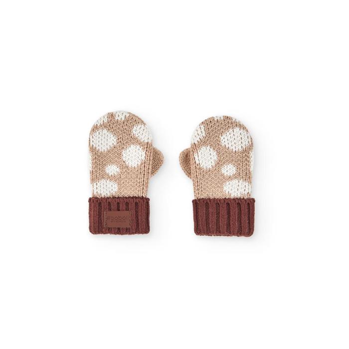 Γάντια πλεκτά μπεμπέ unisex Boboli-192136-7441-Beige