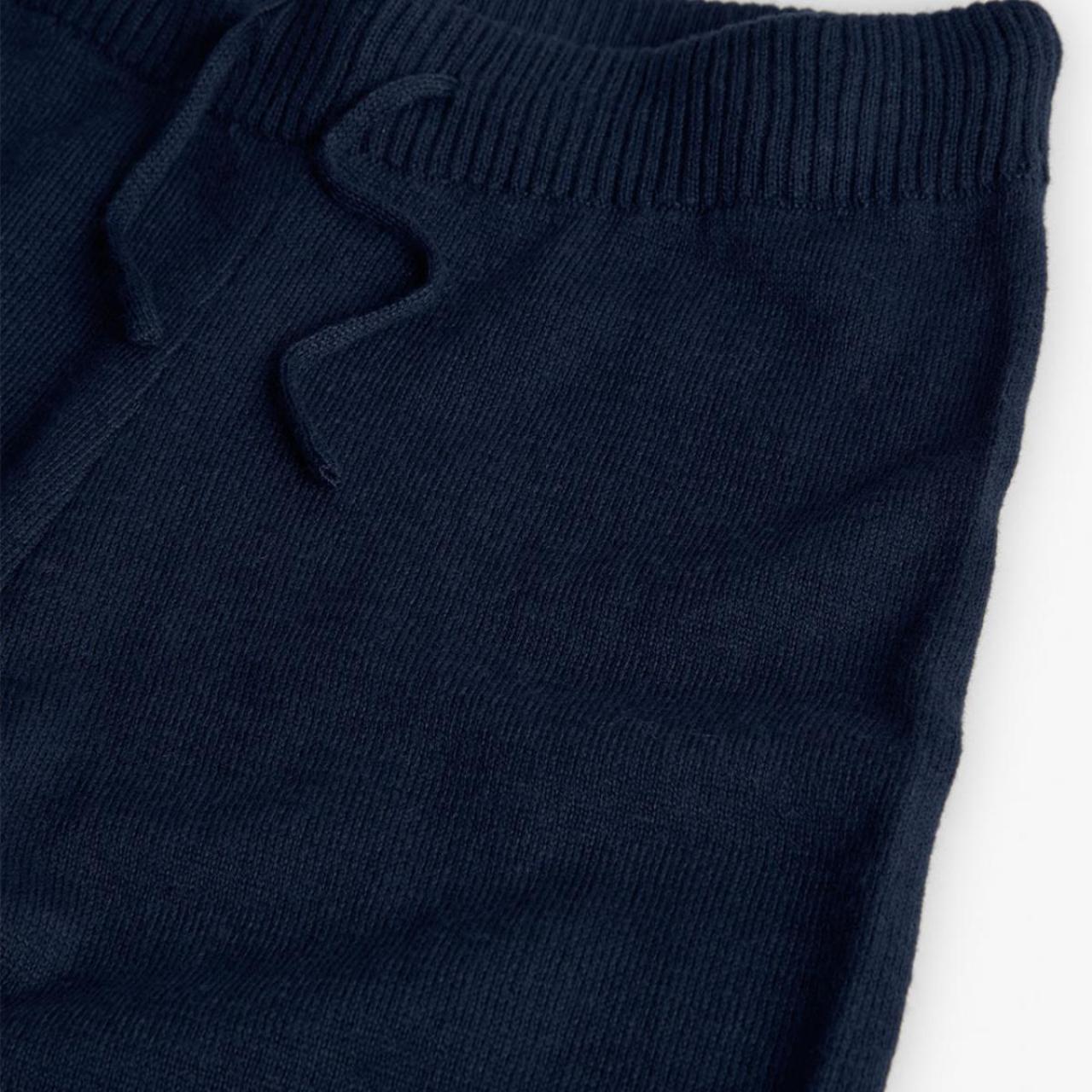 Παντελόνα πλεκτή κορίτσι Boboli-412063-2440-Navy φωτογραφία