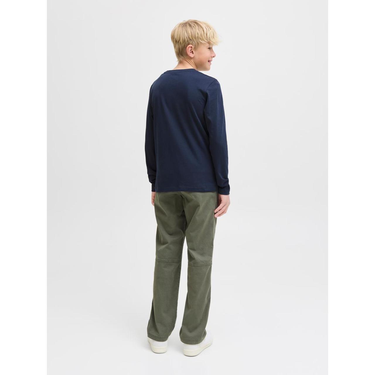 Μπλούζα μακό αγόρι JACK & JONES-12280078-Sky Captain