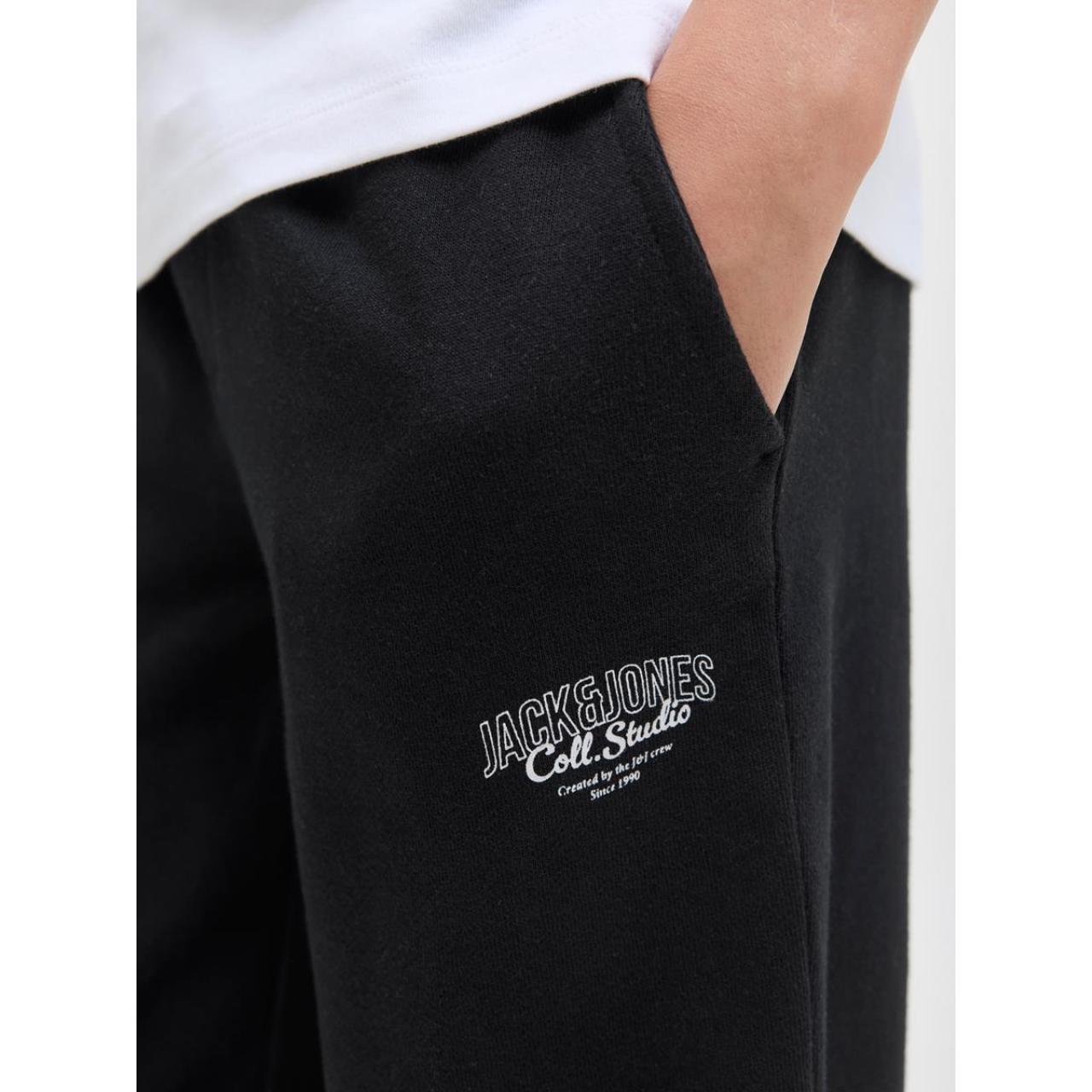 Παντελόνι φούτερ αγόρι JACK & JONES-12279624-Black φωτογραφία
