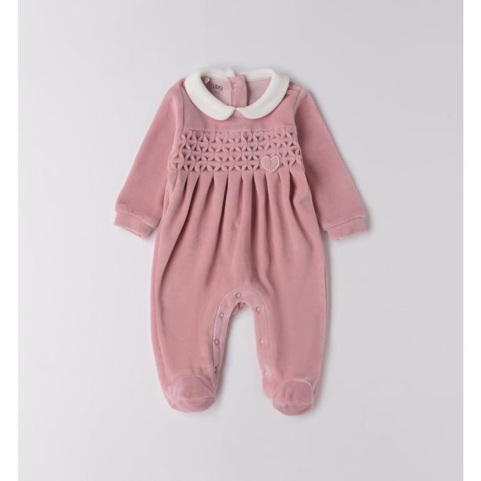 Φορμάκι μπεμπέ βελουτέ κορίτσι I DO-4.F187-2783-Pink