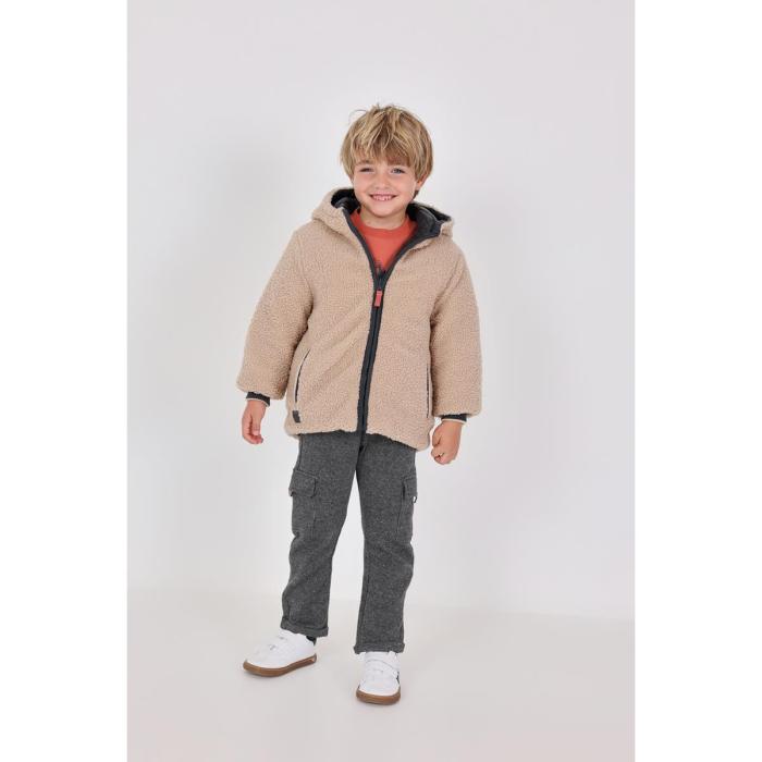Μπουφάν διπλής όψης αγόρι Boboli-312174-8116-Beige